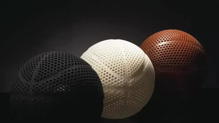 3D printed airless basketball