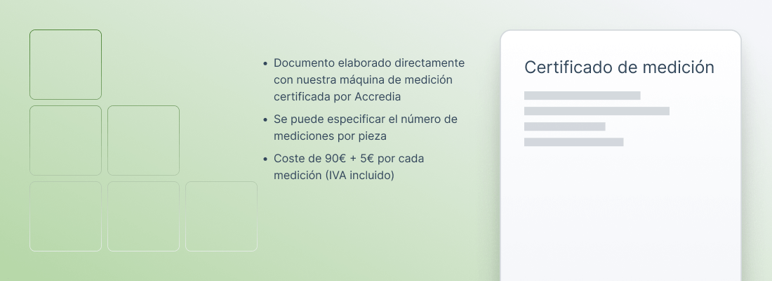 Certificado de medición