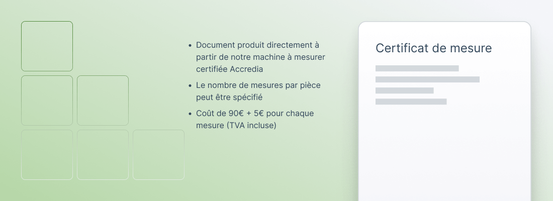 certificat mesure