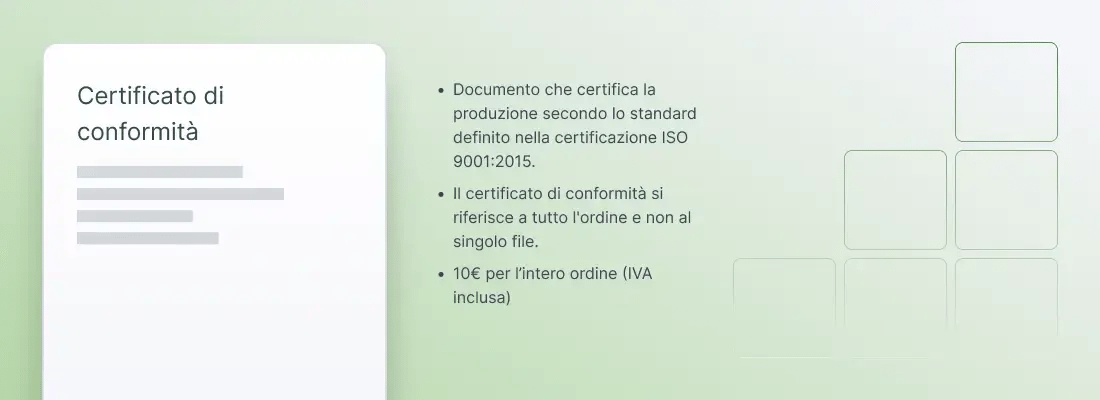 certificato conformità