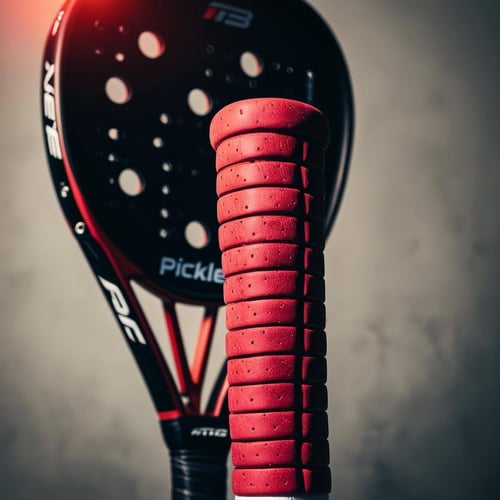 grip of a pickleball racket