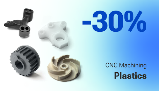 Jusqu'à 30% plastiques CNC